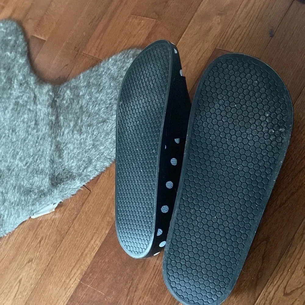 Kate spade ♠️ logo polka dot comfy slides Sz 10 - Picture 4 of 10